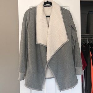 Abercrombie & Fitch Sherpa Cardigan Sweater